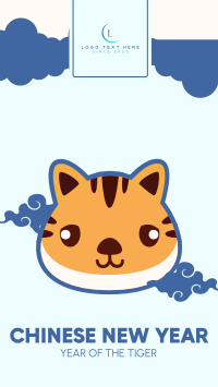 Adorable Tiger Facebook story Image Preview