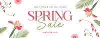 Sale of Spring Facebook cover Image Preview