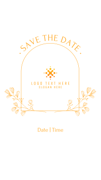 Simple Save the Date Facebook story Image Preview