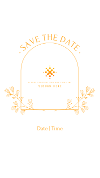 Simple Save the Date Facebook story Image Preview