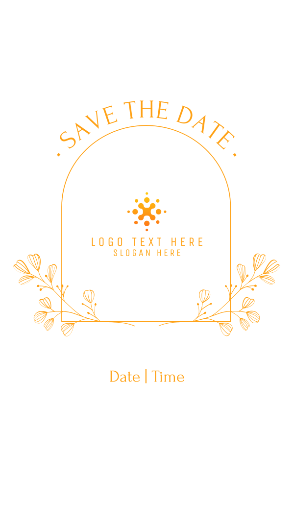 Simple Save the Date Facebook Story Design Image Preview