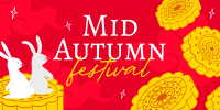 Bunny Mid Autumn Festival Twitter post Image Preview
