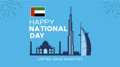 UAE National Day Landmarks Facebook event cover Image Preview