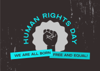 Human Rights Protest Postcard Preview