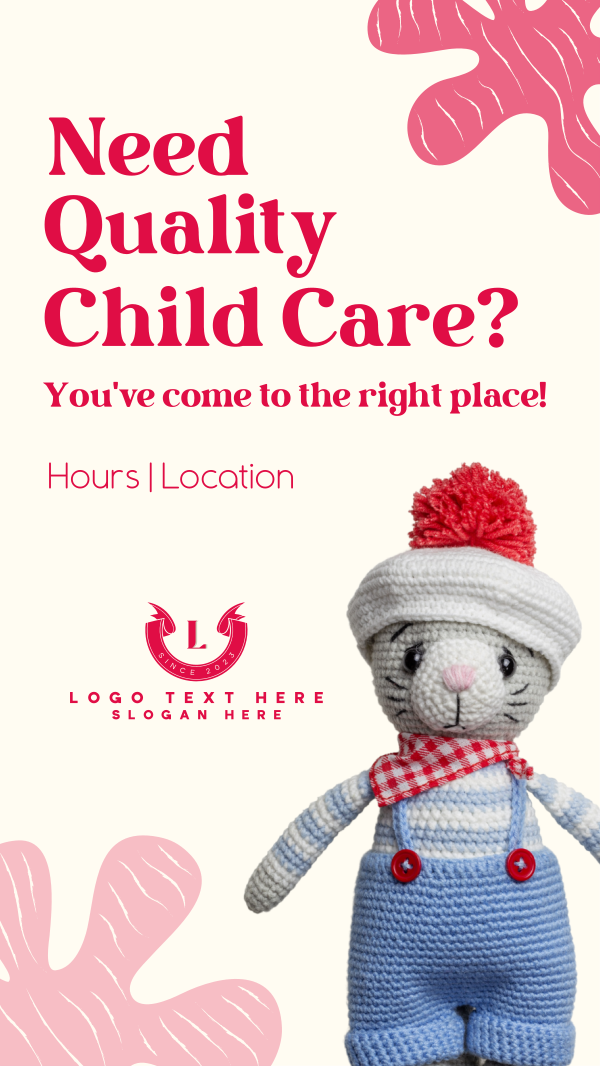 Childcare Service Facebook Story Design Image Preview