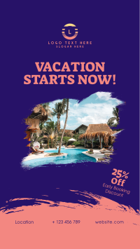 Vacation Starts Now Facebook story Image Preview