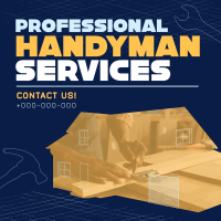 Modern Handyman Service Instagram post Image Preview