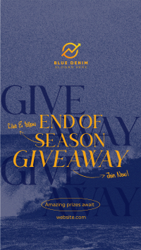 End Season Giveaway Instagram Reel Image Preview