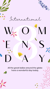 Women's Day Flower Overall Instagram Story Design