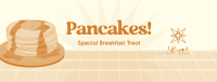 Retro Pancake Breakfast Facebook Cover Image Preview