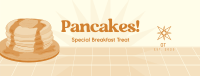 Retro Pancake Breakfast Facebook Cover Image Preview