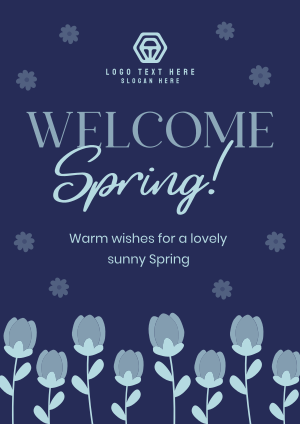 Welcome Spring Greeting Flyer Image Preview