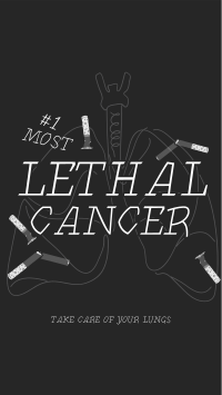 Lethal Lung Cancer Instagram Reel Design