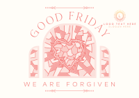 We are Forgiven Postcard Image Preview