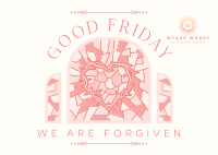 We are Forgiven Postcard Image Preview