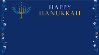 Happy Menorah  Zoom background Image Preview