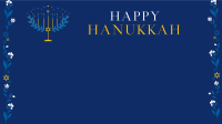 Happy Menorah  Zoom Background Image Preview