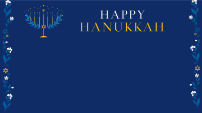 Happy Menorah  Zoom Background Image Preview