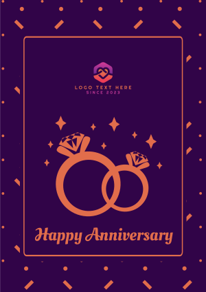 Wedding Anniversary Rings Flyer Image Preview