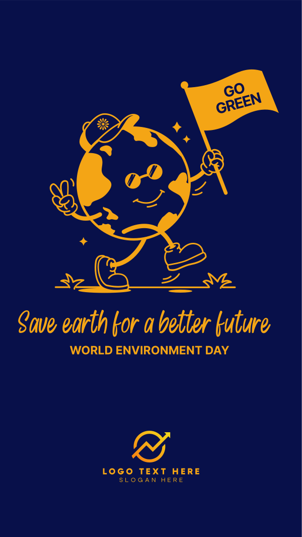 World Environment Day Mascot Instagram Story Design Image Preview