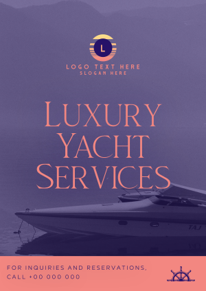Luxury Yacht Services Flyer Image Preview