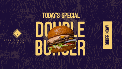 Double Burger Facebook event cover Image Preview