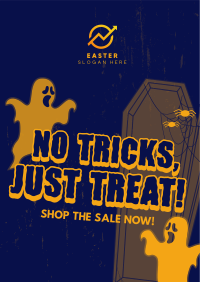 Spooky Halloween Treats Flyer Design