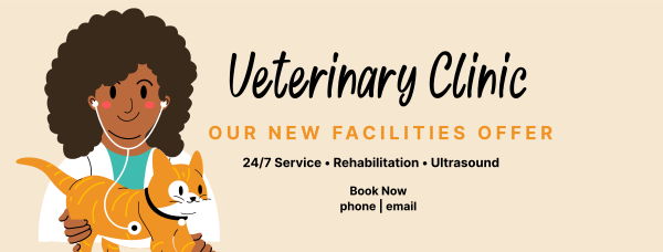 Veterinary Care Facebook Cover Design Image Preview