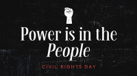 Strong Civil Rights Day Quote Facebook Event Cover Design
