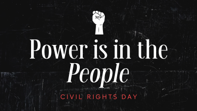 Strong Civil Rights Day Quote Facebook event cover Image Preview