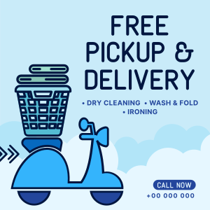 Laundry Pickup and Delivery Instagram post Image Preview