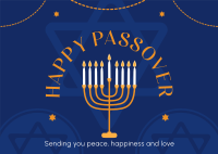 Happy Passover Greetings Postcard Image Preview