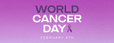 Minimalist World Cancer Day Facebook cover Image Preview