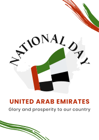 National UAE Flag Flyer Design