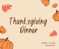 Thanksgiving Dinner Facebook Post Image Preview