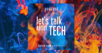 Glass Effect Tech Podcast Facebook Ad Design