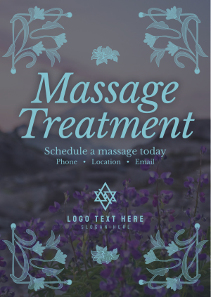 Art Nouveau Massage Treatment Poster Image Preview