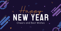 New Year Blob Greeting Facebook ad Image Preview