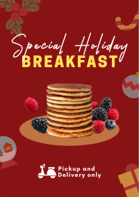 Holiday Breakfast Restaurant Poster Image Preview