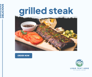 Grilled Steak Facebook post Image Preview