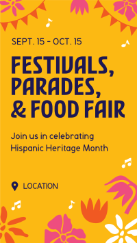 Hispanic Heritage Party Facebook Story Preview