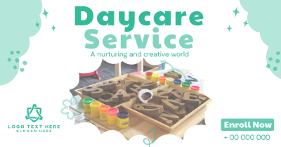 Cloudy Daycare Service Facebook ad Image Preview