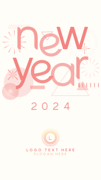 Abstract New Year Instagram Story Design