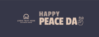 Happy Peace Day Facebook Cover Design