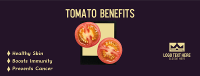 Health Benefits of Tomato Facebook cover Image Preview