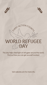 World Refugee Support Facebook Story Design