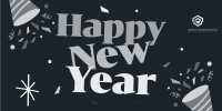 Festive New Year Twitter post Image Preview