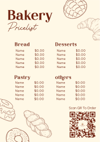 Classic Bakery Menu Image Preview
