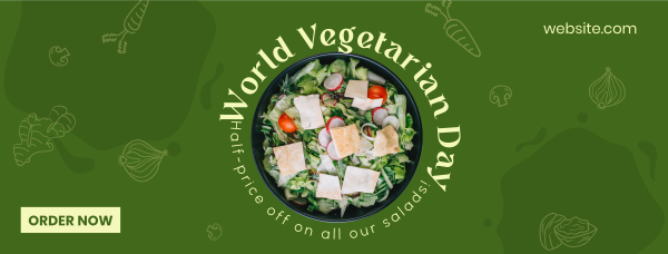 World Vegetarian Day Facebook Cover Design