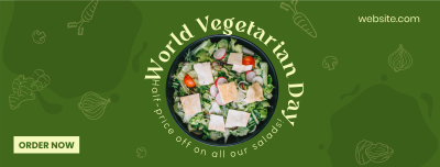 World Vegetarian Day Facebook cover Image Preview